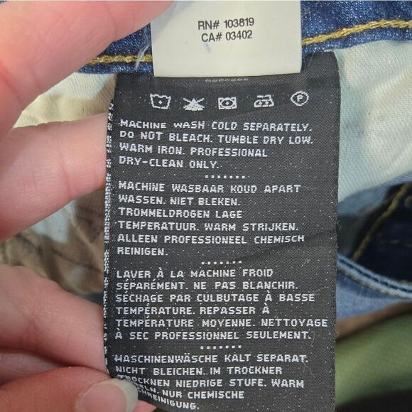 Harley Davidson Straight leg Womens Jeans Stretchy Soft *Irregular* - Picture 10 of 12